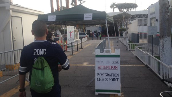 Tijuana Checkpoint Mexico Suspends Immigration Fee at Northern Border