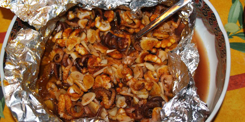 From the Kitchen of John Spottiswood :: Garlic-Butter Octopus Jalisco-Style